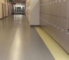 Locker Room - Rubber Flooring