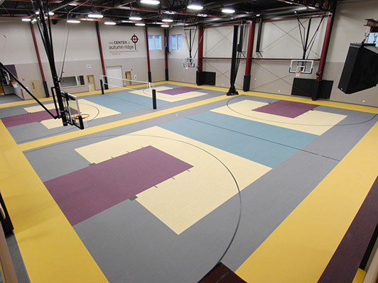 Autumn Ridge Church Gym Rubber Flooring