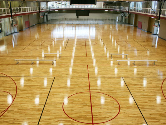 Bradley University Gym Rubber Flooring