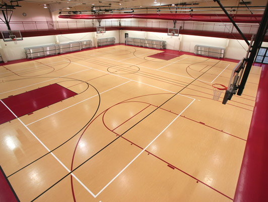 Crossroads Church Gym Rubber Flooring