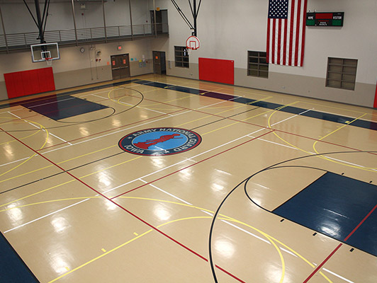 Iowa National Guard Estherville - Gym Rubber Flooring