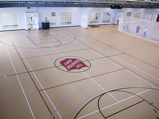 Kroc Community Center - Gymnasium Rubber Flooring