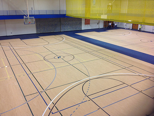 Northeastern University - Gym Rubber Floor
