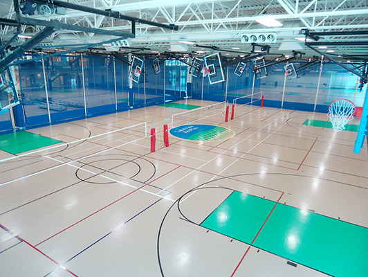 Pleasant Prairie Rec Plex - Gym Rubber Flooring