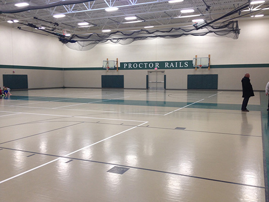 Proctor High School - Rubber Gym Flooring