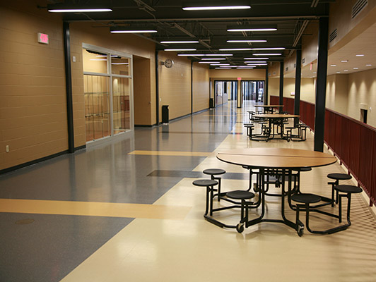 Jefferson High School Rubber Flooring