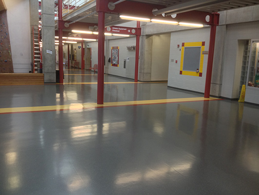 Lied Recreation Athletic Center - Rubber Flooring