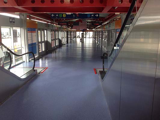 O'Hare International Airport Rubber Flooring