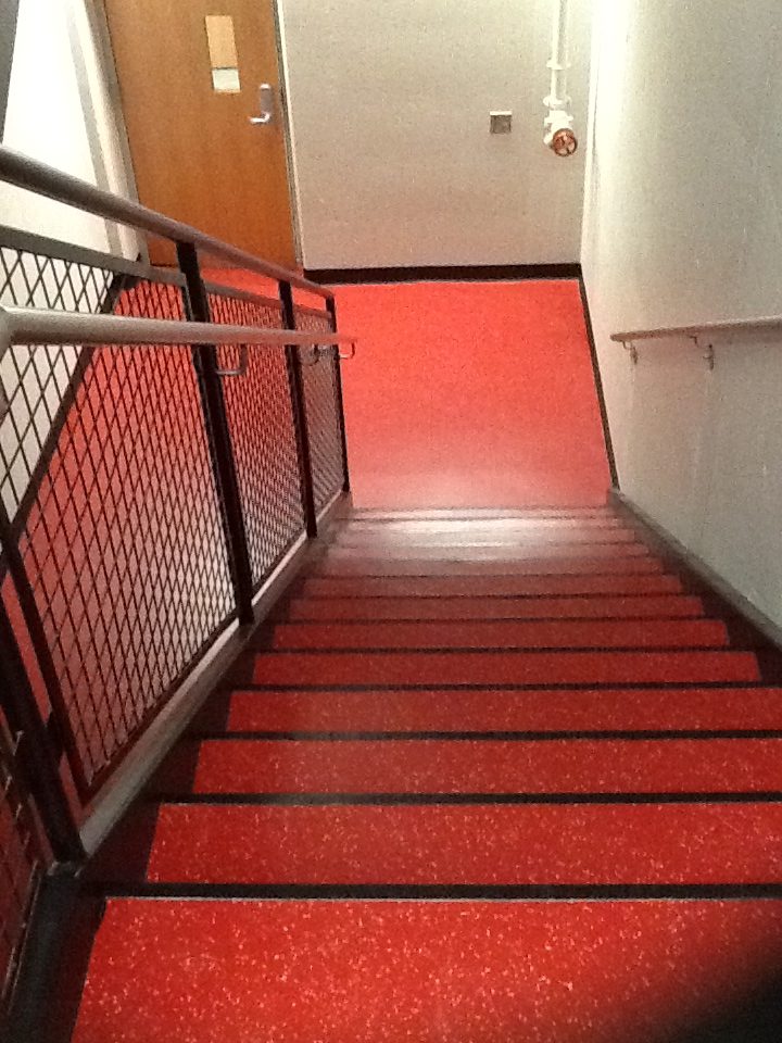 St. Cloud State Stairwell Rubber Flooring