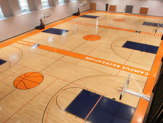 University Of Illinois Rubber Gym Flooring