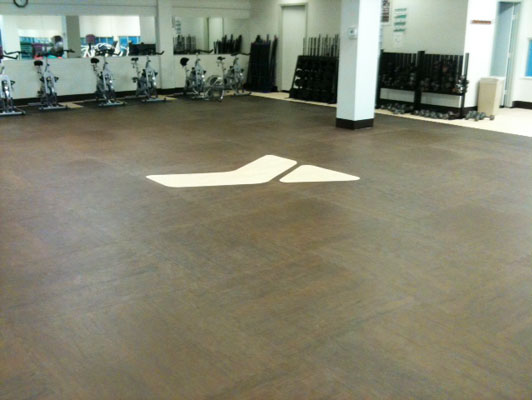 YMCA - Odessa Workout Room Flooring