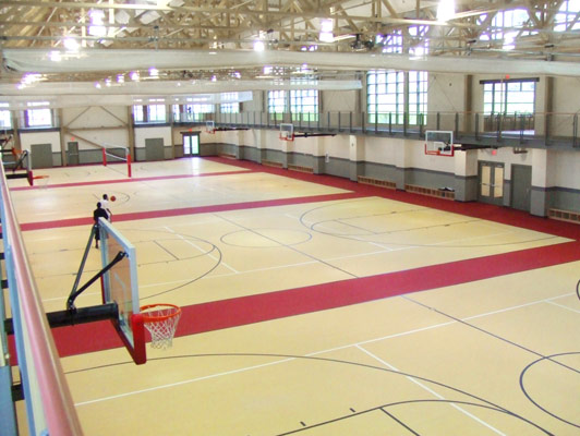 Youngstown State University Rubber Gym Flooring