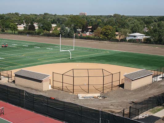 Addison Trail High School Baseball / Softball Synthetic Turf