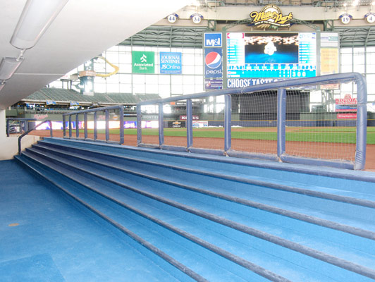 Milwaukee Brewers Dugout Baseball / Softball Field Turf