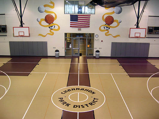 Channahon Park District Basketball Flooring