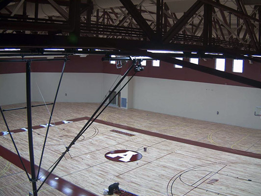 Alma College Basketball Flooring