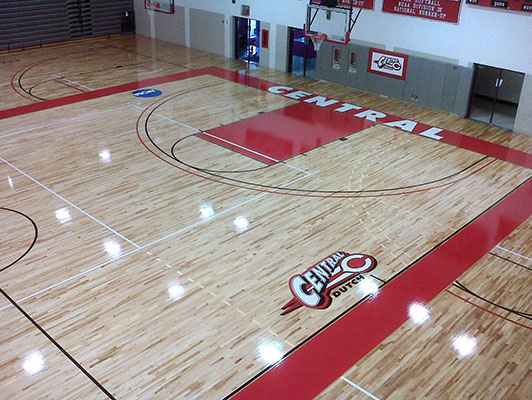 Central College Basketball Flooring