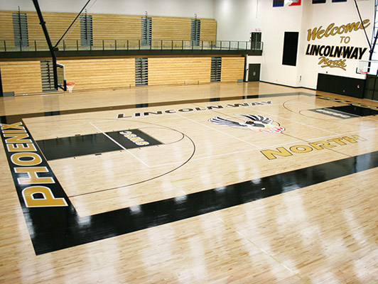 Lincolnway North High School Basketball Flooring
