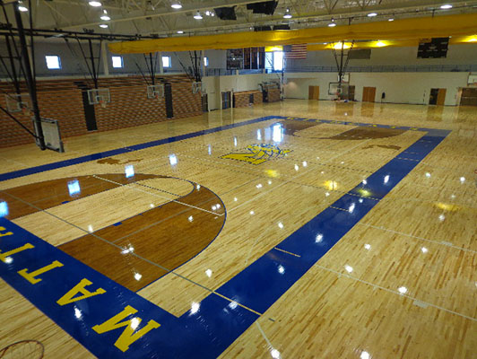 Mattawan High School Basketball Flooring