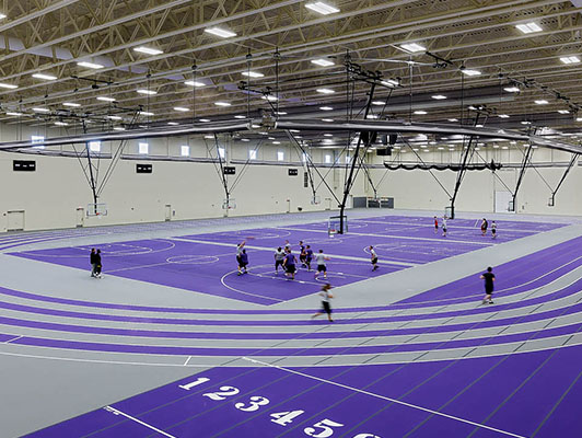 Basketball Court and Indoor Track