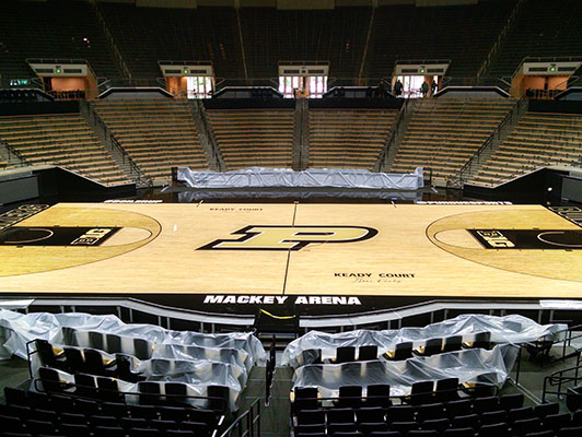 Basketball Flooring Purdue University