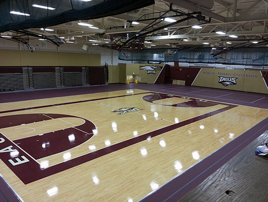 Robert Morris University Basketball Flooring