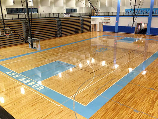 Skyline High School Basketball Flooring