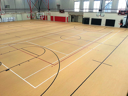 Wabonsee Community College Basketball Flooring