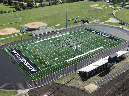 Addison Trail High School Football Field Turf
