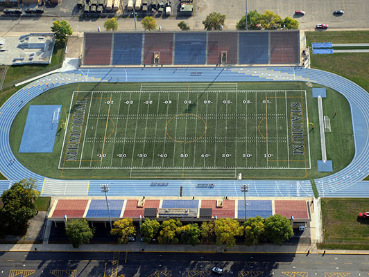 Joilet Memorial Stadium Football Artificial Turf