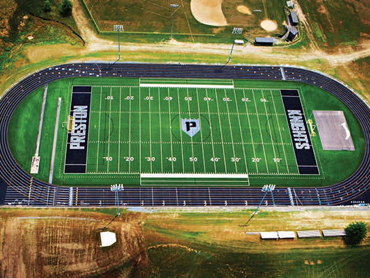 Preston High School Football Field Artificial Turf