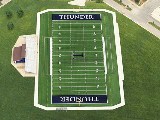 Football Field Turf Trine State University