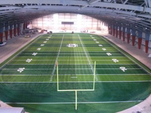 University North Dakota Football Field Artificial Turf