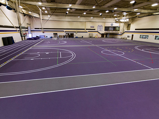 Albion College - Indoor Track / Sports Hall Flooring