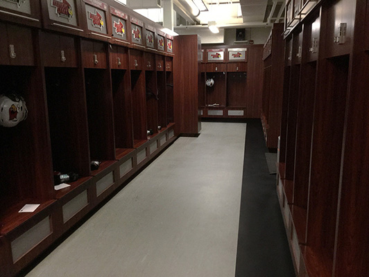 IL State University Locker Room Flooring