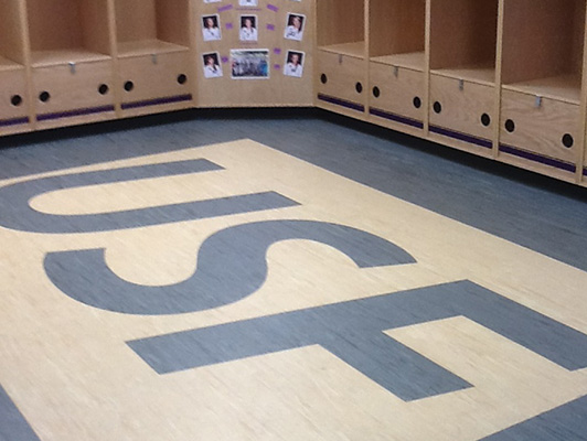 University Of Sioux Falls Locker Room Flooring