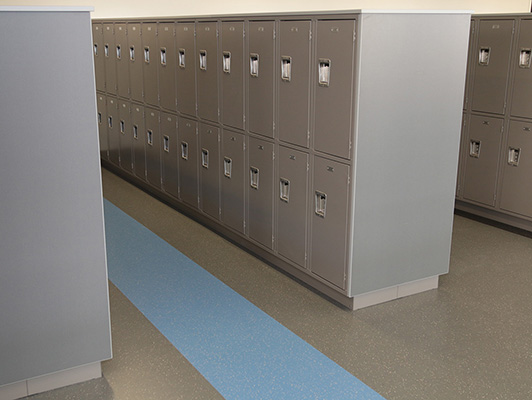 Alexandria High School Locker Room Flooring