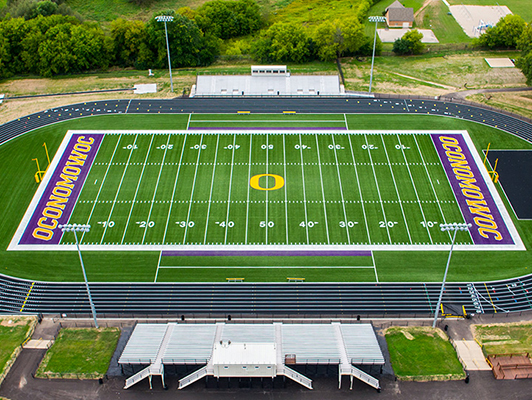 High School Football Field Turf