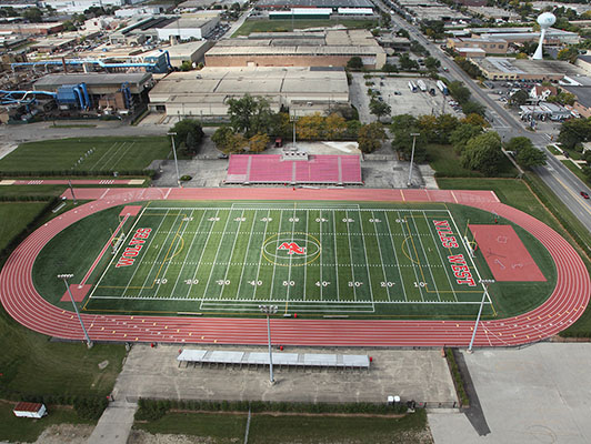 Niles West High School - Outdoor Track Surfaces - Artificial Field Turf
