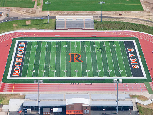 Rockford High School - Outdoor Track Field Surfaces