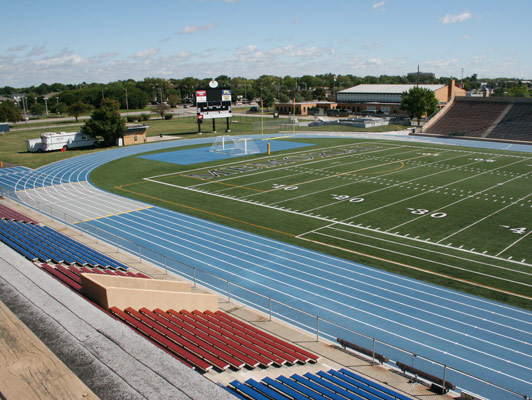 Joliet Memorial Stadium Running Track Flooring