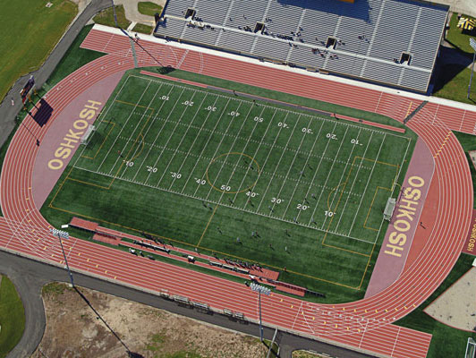 Oshkosh WI University Running Track Surfaces