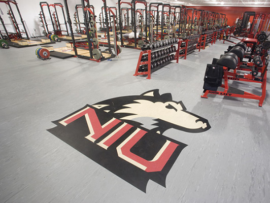 Northern Illinois University Weight Room Flooring