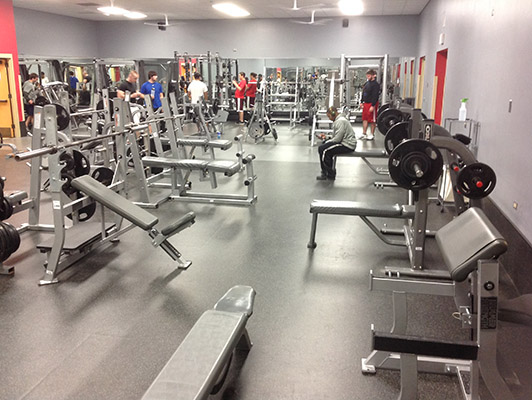 Northern Illinois University Weight Room Floor