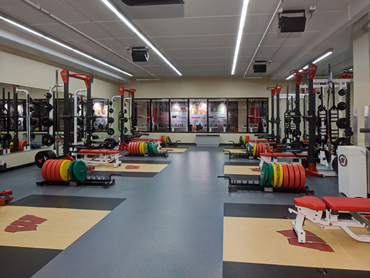 University WI Madison - Weight Room Floor