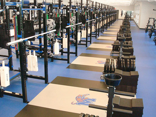 University Of Memphis Weight Room Flooring