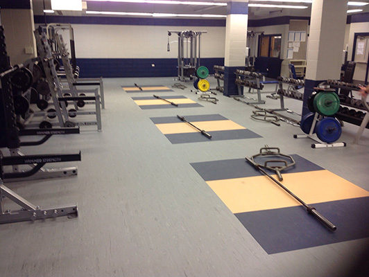 West Chicago High School Weight Room Flooring