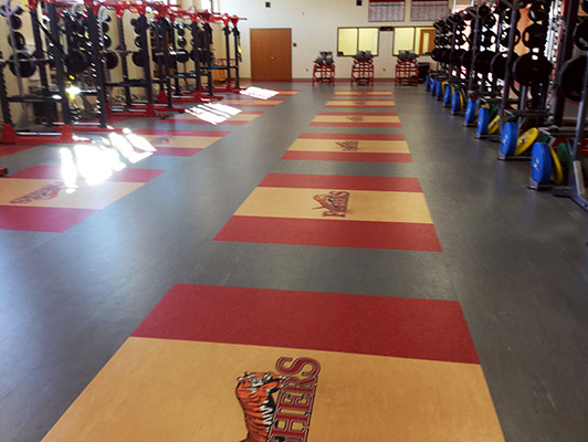 Fishers High School - Weight Room Flooring