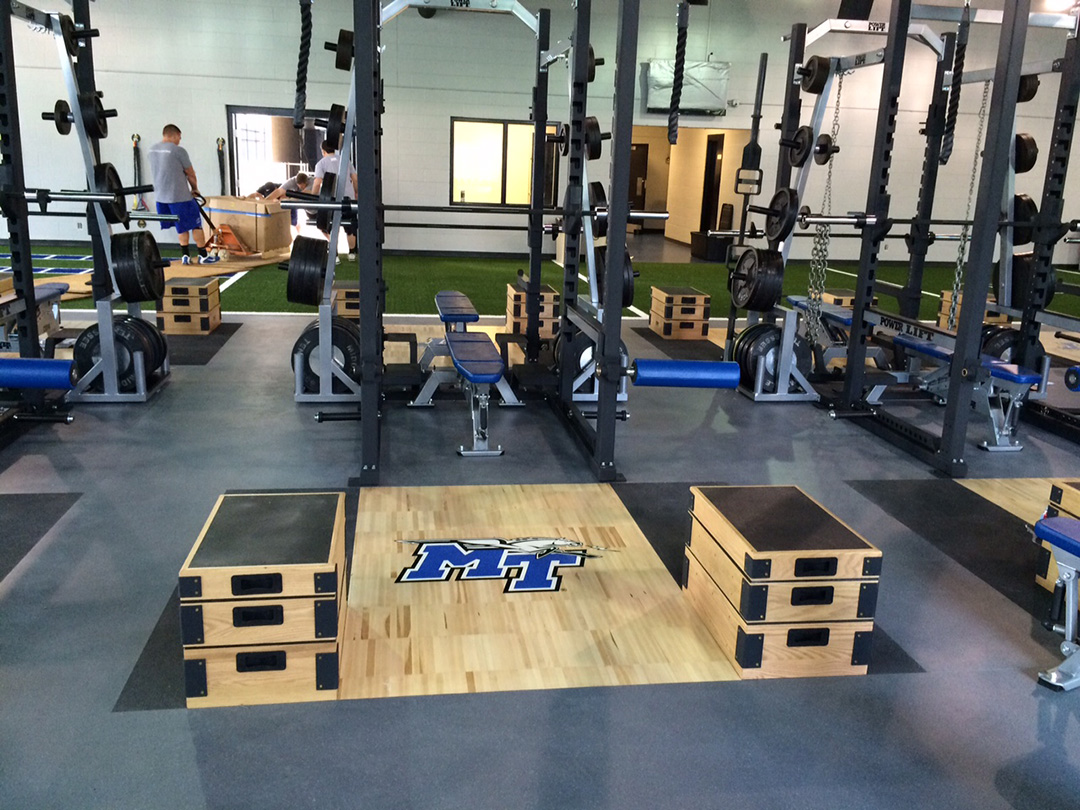 Middle Tennessee State University Weight Room Flooring