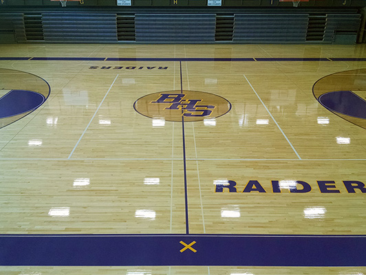 Bloomington High School - Wood Gymnasium Floor